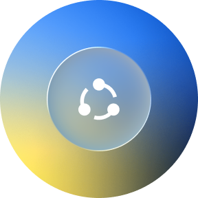 A circular icon with a white headset and phone symbol representing RiPSIM Wireless Providers' streamlined supply chain.
