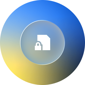 Secure packaging with a locked document icon indicating protected delivery of RipSIM products.