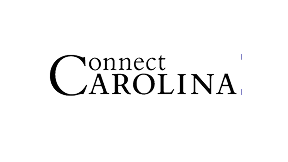 Ripsim-Carolina connect logo features stylized text with a blue and black color scheme.